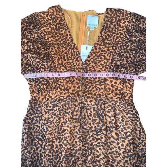 C/Meo Collective Apparent Long Sleeve Dress With An All Over Abstract Animal Pri - Picture 10 of 13